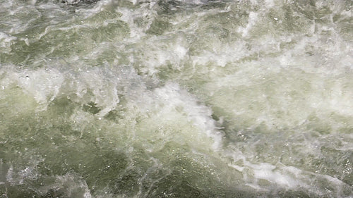 River rapids in slow motion. Detail of whitewater river with epic splashes. HD.