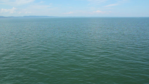 View of the St. Lawrence river from a ferry. Quebec. HD.