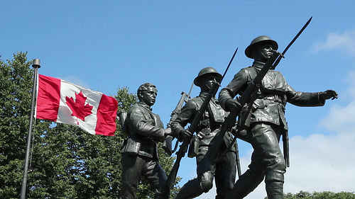 WW1 War Memorial. Charlottetown, PEI, Canada. HD.