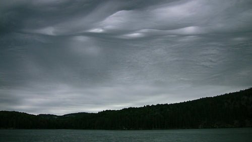 Spooky sky. Time lapse shot. Killarney Provincial Park, Ontario. HDV footage. HD.