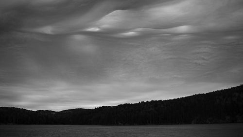 Spooky sky. Time lapse shot. Killarney Provincial Park, Ontario. Black and white. HDV footage. HD.